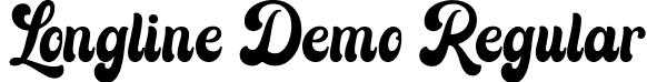 Longline Demo Regular font - Longlinedemo-X3mDG.ttf