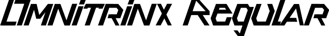 Omnitrinx Regular font - Omnitrinx.otf