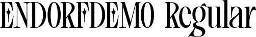 ENDORFDEMO Regular font - ENDORF_DEMO.ttf