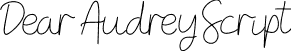 Dear Audrey Script font - DearAudreyScript-mLWlG.otf