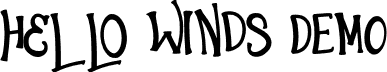 Hello Winds DEMO font - Hello Winds DEMO.otf