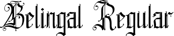 Belingal Regular font - Belingal-Demo.otf