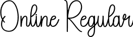 Online Regular font - Online.otf