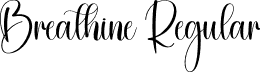 Breathine Regular font - Breathine.otf