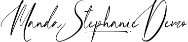 Manda Stephanie Demo font - MandaStephanieDemoRegular.ttf