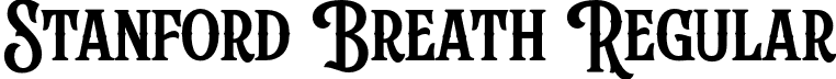 Stanford Breath Regular font - Stanford_Breath.otf