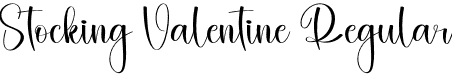 Stocking Valentine Regular font - Stocking-Valentine.otf