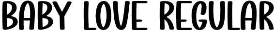 Baby Love Regular font - Baby-Love.otf