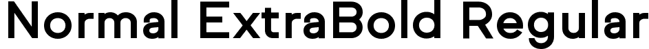 Normal ExtraBold Regular font - Normal-ExtraBold.ttf