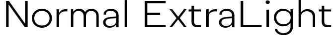 Normal ExtraLight font - Normal-ExtraLight.otf