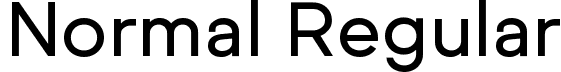 Normal Regular font - Normal-Regular.ttf