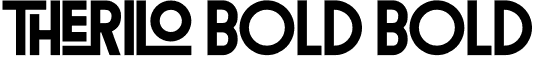 Therilo Bold Bold font - Therilo Bold.otf