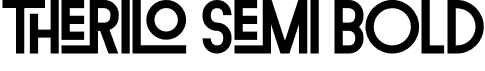 Therilo Semi Bold font - Therilo Semi Bold.otf