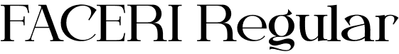 FACERI Regular font - FACERI.otf