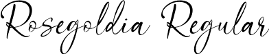 Rosegoldia Regular font - Rosegoldia.otf