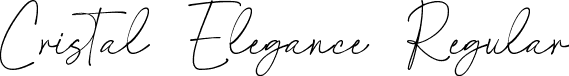 Cristal Elegance Regular font - Cristal Elegance.ttf