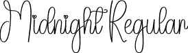 Midnight Regular font - Midnight.otf