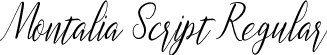 Montalia Script Regular font - montalia script.ttf