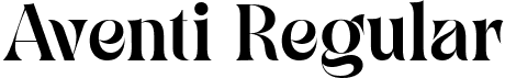 Aventi Regular font - Aventi-Regular.ttf