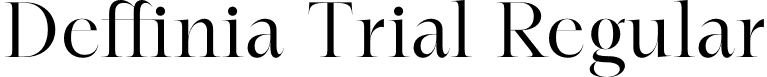 Deffinia Trial Regular font - DeffiniaTrial-Regular.otf