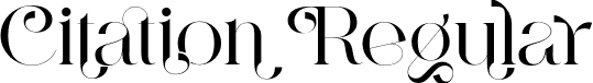 Citation Regular font - Citation Regular.otf