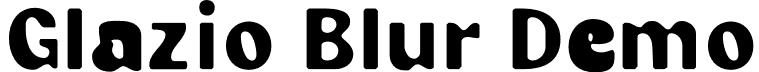 Glazio Blur Demo font - GlazioBlur-Regular_demo.otf