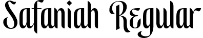 Safaniah Regular font - safaniah.otf