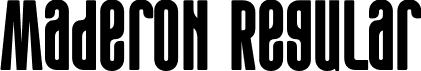 Maderon Regular font - Maderon-Regular.otf