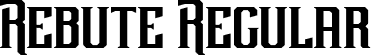 Rebute Regular font - Rebute.ttf