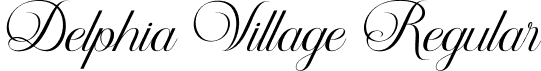 Delphia Village Regular font - DelphiaVillage.otf