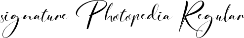 signature Photopedia Regular font - SignaturePhotopedia-yw39Z.ttf