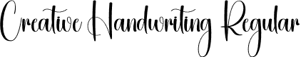 Creative Handwriting Regular font - Creative-Handwriting.otf