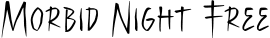 Morbid Night Free font - Morbid Night Free.otf