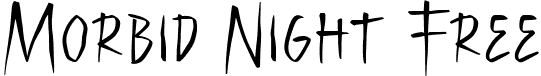 Morbid Night Free font - Morbid Night Free.ttf