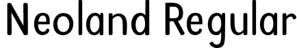 Neoland Regular font - Neoland.otf