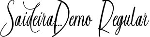 Saideira Demo Regular font - SaideiraDemoRegular.ttf