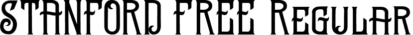 STANFORD FREE Regular font - STANFORD FREE.ttf