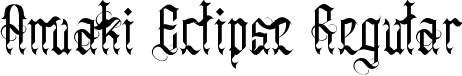 Anuaki Eclipse Regular font - Anuaki Eclipse.ttf