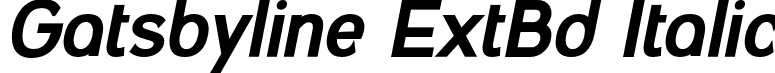 Gatsbyline ExtBd Italic font - Gatsbyline-ExtraBoldItalic.otf