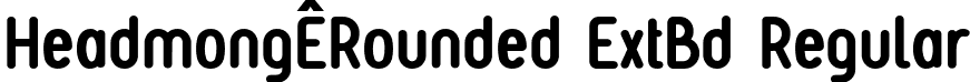 HeadmongÊRounded ExtBd Regular font - Headmong-Rounded-ExtraBold.otf