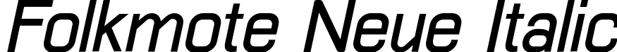 Folkmote Neue Italic font - FolkmoteNeue-Italic.otf