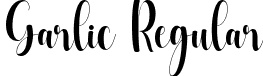 Garlic Regular font - Garlic.ttf