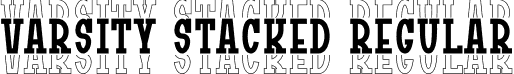 Varsity Stacked Regular font - Varsity-Stacked.otf