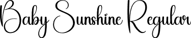 Baby Sunshine Regular font - Baby-Sunshine.otf