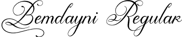 Bemdayni Regular font - bemdayni-e9jgp.otf