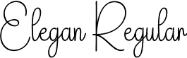 Elegan Regular font - Elegan.otf