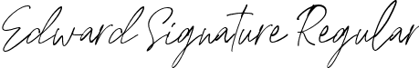 Edward Signature Regular font - Edward Signature.ttf