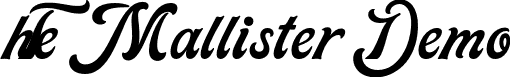 The Mallister Demo font - Themallisterdemo-4B594.otf