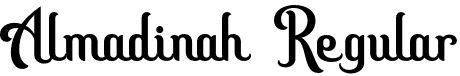 Almadinah Regular font - Almadinah.otf