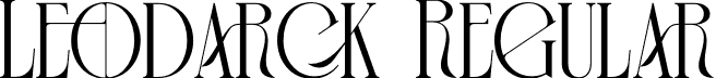 Leodarck Regular font - leodarck.otf